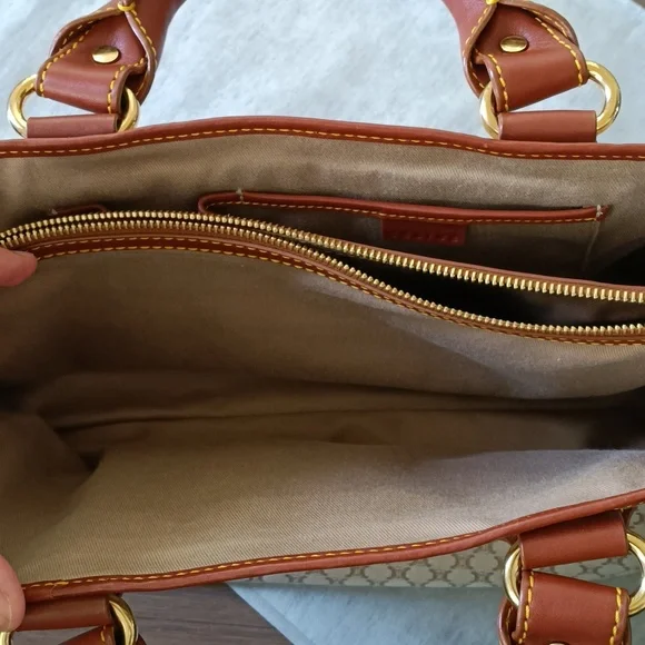 Celine boogie elegant Brown and Cream Designer Tote Bag - Picture 13 of 17